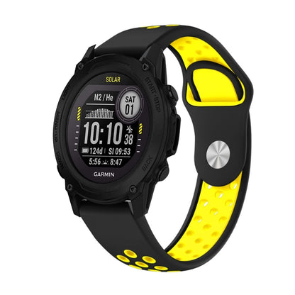 สายนาฬิกาซิลิโคนระบายอากาศกีฬา 22 มม, For Garmin Instinct, For Garmin Descent G1