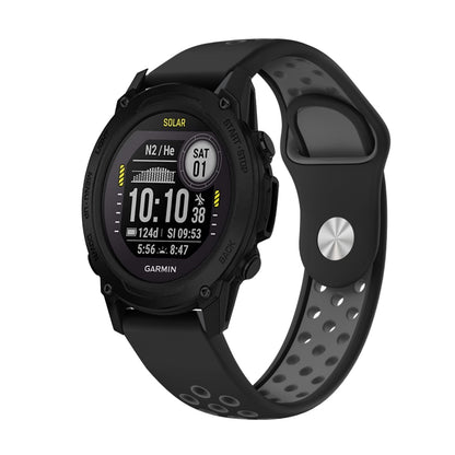 สายนาฬิกาซิลิโคนระบายอากาศกีฬา 22 มม, For Garmin Instinct, For Garmin Descent G1