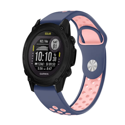 สายนาฬิกาซิลิโคนระบายอากาศกีฬา 22 มม, For Garmin Instinct, For Garmin Descent G1