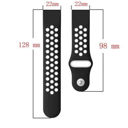 สายนาฬิกาซิลิโคนระบายอากาศกีฬา 22 มม, For Garmin MARQ Athlete Gen 2, For Garmin Instinct Crossover, For Garmin Instinct Crossover Solar, For Garmin Fenix 7