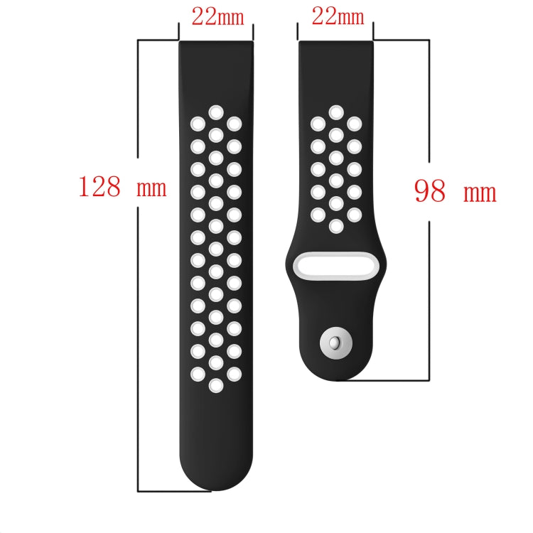 สายนาฬิกาซิลิโคนระบายอากาศกีฬา 22 มม, For Garmin Instinct, For Garmin Descent G1