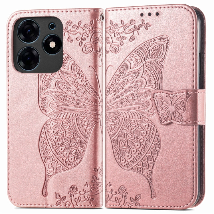 ซองหนังใส่โทรศัพท์ลายผีเสื้อรักดอกไม้, For Tecno Spark 10 Pro, For Tecno Spark 10C