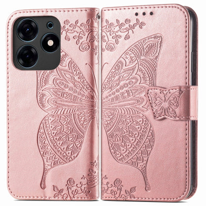 ซองหนังใส่โทรศัพท์ลายผีเสื้อรักดอกไม้, For Tecno Spark 10 Pro, For Tecno Spark 10C