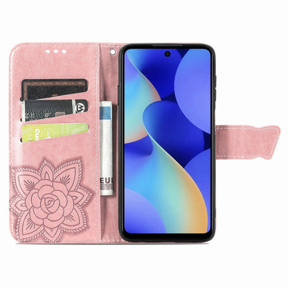 ซองหนังใส่โทรศัพท์ลายผีเสื้อรักดอกไม้, For Tecno Spark 10 Pro, For Tecno Spark 10C