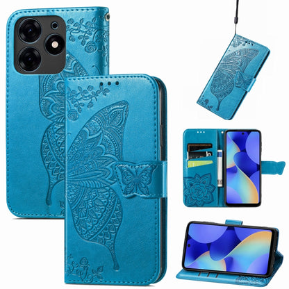ซองหนังใส่โทรศัพท์ลายผีเสื้อรักดอกไม้, For Tecno Spark 10 Pro, For Tecno Spark 10C