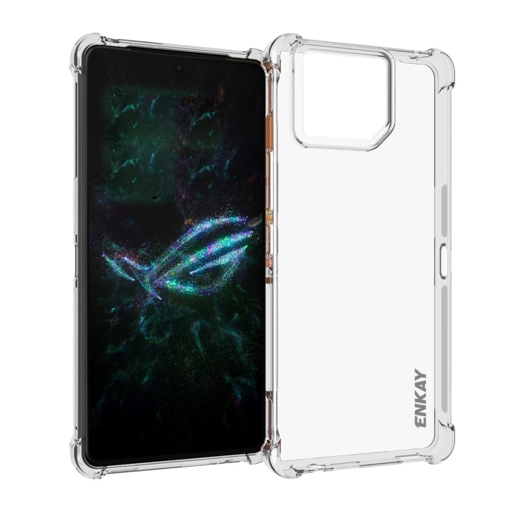 ENKAY Hat-Prince เคสโทรศัพท์กันกระแทก TPU ใส, For Asus Zenfone 12 Ultra 5G, For Asus Zenfone 11 Ultra, For Asus Rog Phone 8, For Asus Rog Phone 8 Pro, For Asus ROG Phone 7 Ultimate, For Asus ROG Phone 7, For Asus Rog Phone 9 / 9 Pro