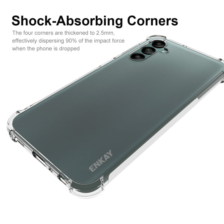 ENKAY Hat-Prince เคสโทรศัพท์กันกระแทก TPU ใสพร้อมฟิล์มแก้ว, For Samsung Galaxy A24 4G, For Samsung Galaxy M14 5G, For Samsung Galaxy M54 5G, For Samsung Galaxy A34