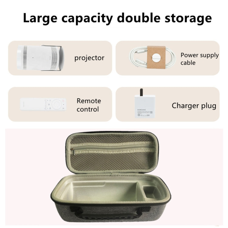 สำหรับ Samsung Freestyle Portable Projector Storage Case Carrying Case Protection Bag, Storage Case