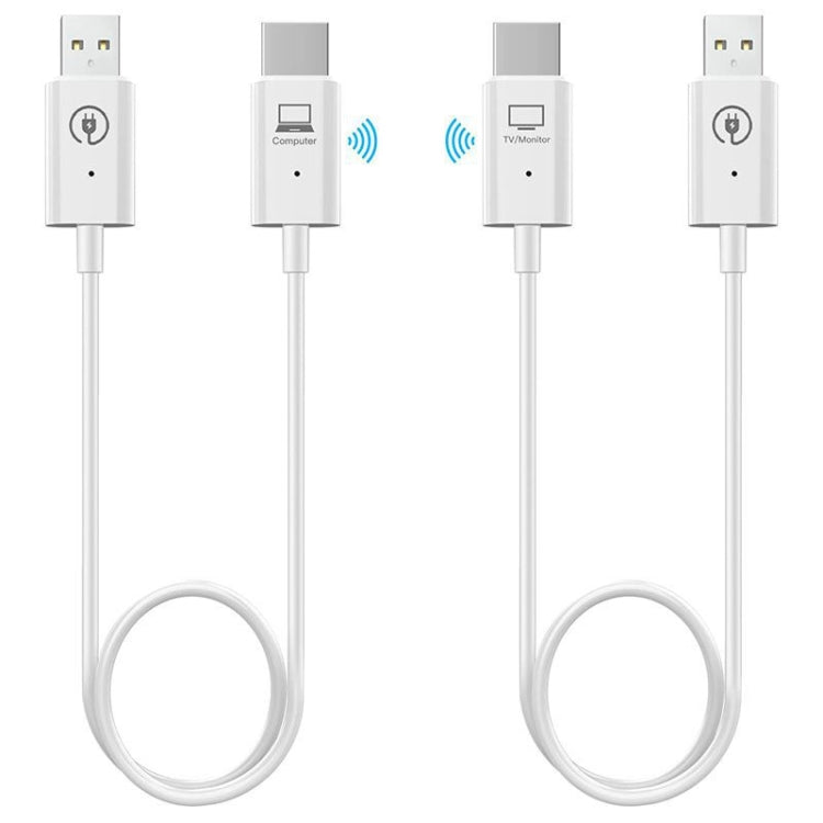 ชุดเครื่องส่งและรับสัญญาณ HDMI ไร้สาย, อะแดปเตอร์ Extender ไร้สาย HDMI, การฉายวิดีโอเสียง 1080P 60fps สำหรับพีซี, แล็ปท็อป, กล้องไปยัง HDTV/โปรเจคเตอร์