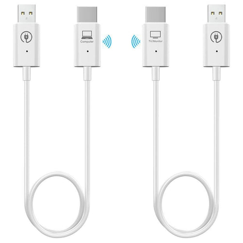 ชุดเครื่องส่งและรับสัญญาณ HDMI ไร้สาย, อะแดปเตอร์ Extender ไร้สาย HDMI, การฉายวิดีโอเสียง 1080P 60fps สำหรับพีซี, แล็ปท็อป, กล้องไปยัง HDTV/โปรเจคเตอร์