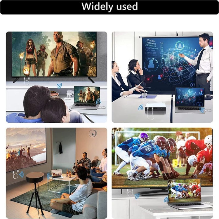 ชุดเครื่องส่งและรับสัญญาณ HDMI ไร้สาย, อะแดปเตอร์ Extender ไร้สาย HDMI, การฉายวิดีโอเสียง 1080P 60fps สำหรับพีซี, แล็ปท็อป, กล้องไปยัง HDTV/โปรเจคเตอร์