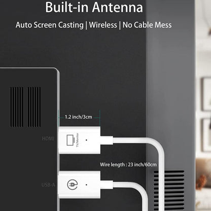 ชุดเครื่องส่งและรับสัญญาณ HDMI ไร้สาย, อะแดปเตอร์ Extender ไร้สาย HDMI, การฉายวิดีโอเสียง 1080P 60fps สำหรับพีซี, แล็ปท็อป, กล้องไปยัง HDTV/โปรเจคเตอร์