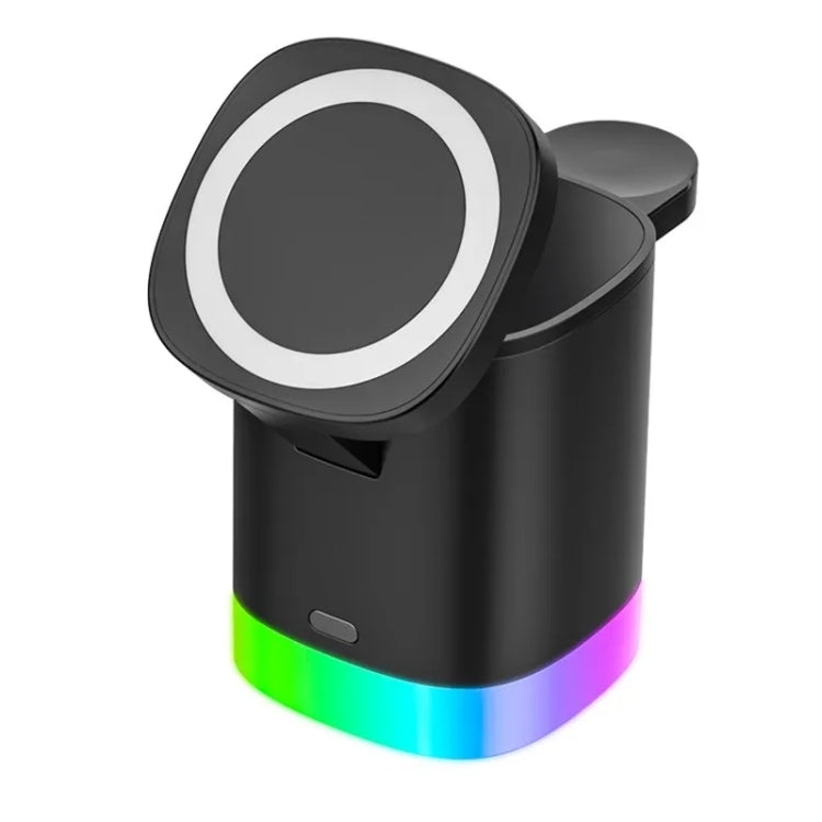 T15 3 in 1 Magnetic Magsafe Wireless Charger แท่นชาร์จแบบพับได้สำหรับ iPhone / iWatch / AirPods, T15
