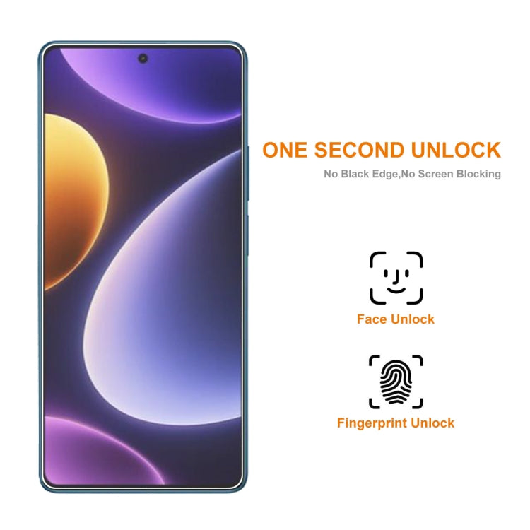 สำหรับ Xiaomi Poco F5 / Redmi Note 12 Turbo ENKAY 0.26mm 9H 2.5D ฟิล์มกระจกนิรภัยอะลูมิเนียมซิลิคอนสูง, 1pc, 2pcs, 5pcs, 10pcs