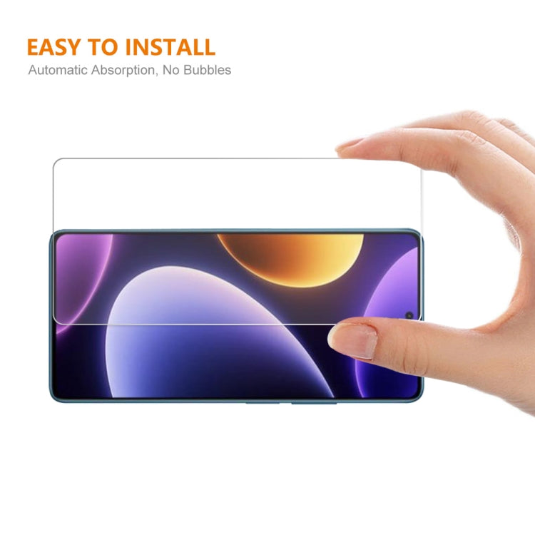 สำหรับ Xiaomi Poco F5 / Redmi Note 12 Turbo ENKAY 0.26mm 9H 2.5D ฟิล์มกระจกนิรภัยอะลูมิเนียมซิลิคอนสูง, 1pc, 2pcs, 5pcs, 10pcs