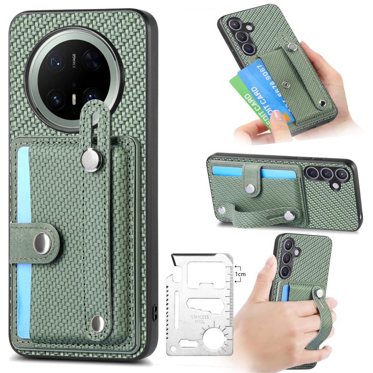 สายรัดข้อมือ Kickstand Card Wallet ฝาหลังเคสโทรศัพท์พร้อมมีดเครื่องมือ, For Huawei nova 14 Ultra, For Huawei nova 14 Pro, For Huawei nova 14, For Huawei Mate 70 Pro+, For Huawei Mate 70 Pro, For Huawei Mate 70