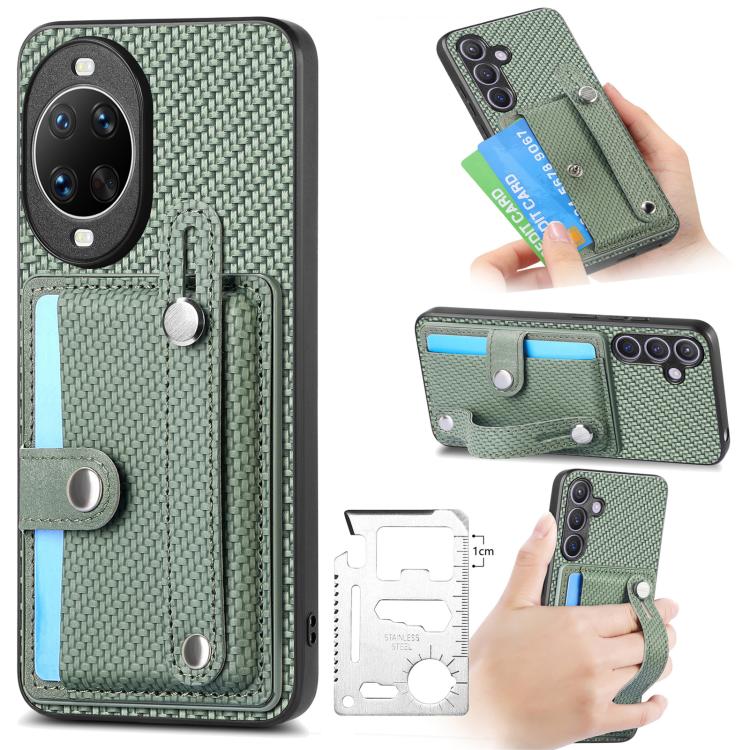 สายรัดข้อมือ Kickstand Card Wallet ฝาหลังเคสโทรศัพท์พร้อมมีดเครื่องมือ, For Huawei nova 14 Ultra, For Huawei nova 14 Pro, For Huawei nova 14, For Huawei Mate 70 Pro+, For Huawei Mate 70 Pro, For Huawei Mate 70