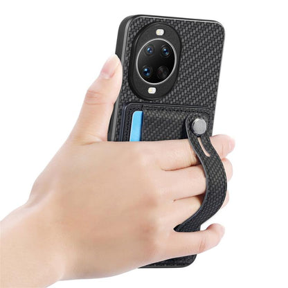 สายรัดข้อมือ Kickstand Card Wallet ฝาหลังเคสโทรศัพท์พร้อมมีดเครื่องมือ, For Huawei nova 14 Ultra, For Huawei nova 14 Pro, For Huawei nova 14, For Huawei Mate 70 Pro+, For Huawei Mate 70 Pro, For Huawei Mate 70