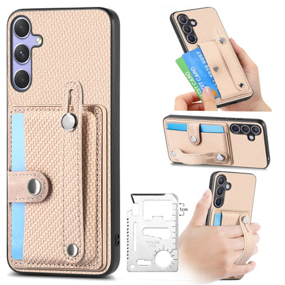 สายรัดข้อมือ Kickstand Wallet กลับเคสโทรศัพท์พร้อมมีดเครื่องมือ, For Samsung Galaxy A57 5G, For Samsung Galaxy A37 5G, For Samsung Galaxy S25 Edge 5G, For Samsung Galaxy A56 5G, For Samsung Galaxy A36, For Samsung Galaxy S25 5G, For Samsung Galaxy S25+...