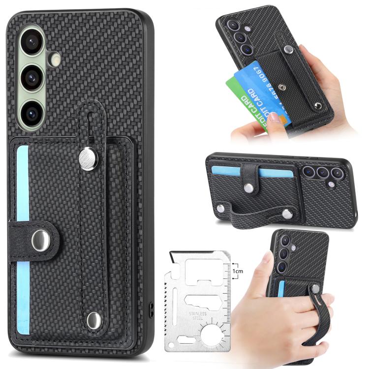 สายรัดข้อมือ Kickstand Wallet กลับเคสโทรศัพท์พร้อมมีดเครื่องมือ, For Samsung Galaxy A57 5G, For Samsung Galaxy A37 5G, For Samsung Galaxy S25 Edge 5G, For Samsung Galaxy A56 5G, For Samsung Galaxy A36, For Samsung Galaxy S25 5G, For Samsung Galaxy S25+...