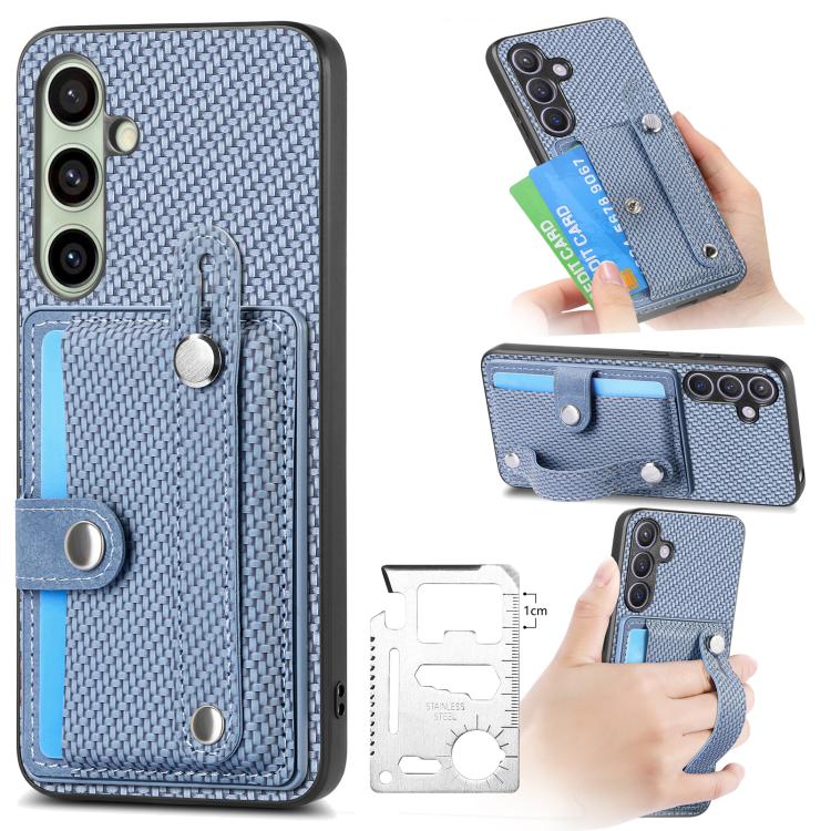 สายรัดข้อมือ Kickstand Wallet กลับเคสโทรศัพท์พร้อมมีดเครื่องมือ, For Samsung Galaxy A57 5G, For Samsung Galaxy A37 5G, For Samsung Galaxy S25 Edge 5G, For Samsung Galaxy A56 5G, For Samsung Galaxy A36, For Samsung Galaxy S25 5G, For Samsung Galaxy S25+...