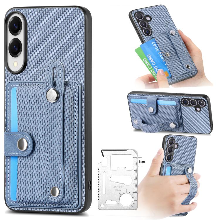 สายรัดข้อมือ Kickstand Wallet กลับเคสโทรศัพท์พร้อมมีดเครื่องมือ, For Samsung Galaxy A57 5G, For Samsung Galaxy A37 5G, For Samsung Galaxy S25 Edge 5G, For Samsung Galaxy A56 5G, For Samsung Galaxy A36, For Samsung Galaxy S25 5G, For Samsung Galaxy S25+...