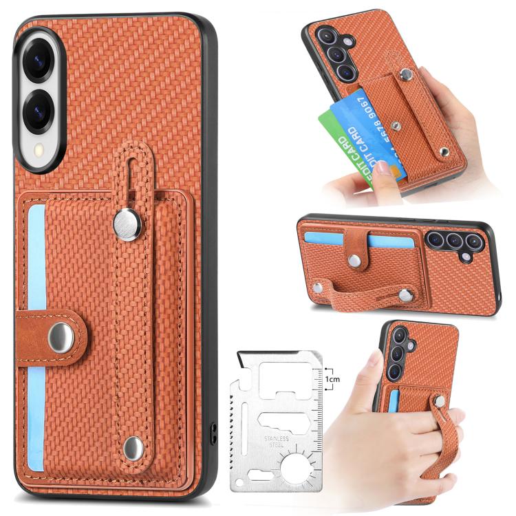 สายรัดข้อมือ Kickstand Wallet กลับเคสโทรศัพท์พร้อมมีดเครื่องมือ, For Samsung Galaxy A57 5G, For Samsung Galaxy A37 5G, For Samsung Galaxy S25 Edge 5G, For Samsung Galaxy A56 5G, For Samsung Galaxy A36, For Samsung Galaxy S25 5G, For Samsung Galaxy S25+...