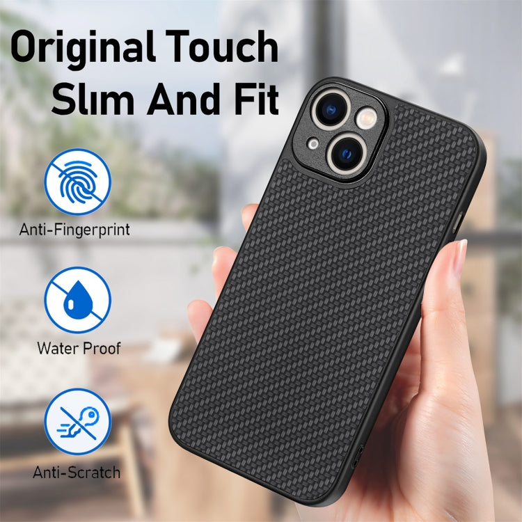 เคสโทรศัพท์หนังกลับลายคาร์บอนไฟเบอร์, For iPhone 6 / 6s