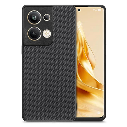 เคสโทรศัพท์หนังกลับลายคาร์บอนไฟเบอร์, For OPPO Find X8 Ultra, For OPPO Reno9, For OPPO Reno9 Pro+