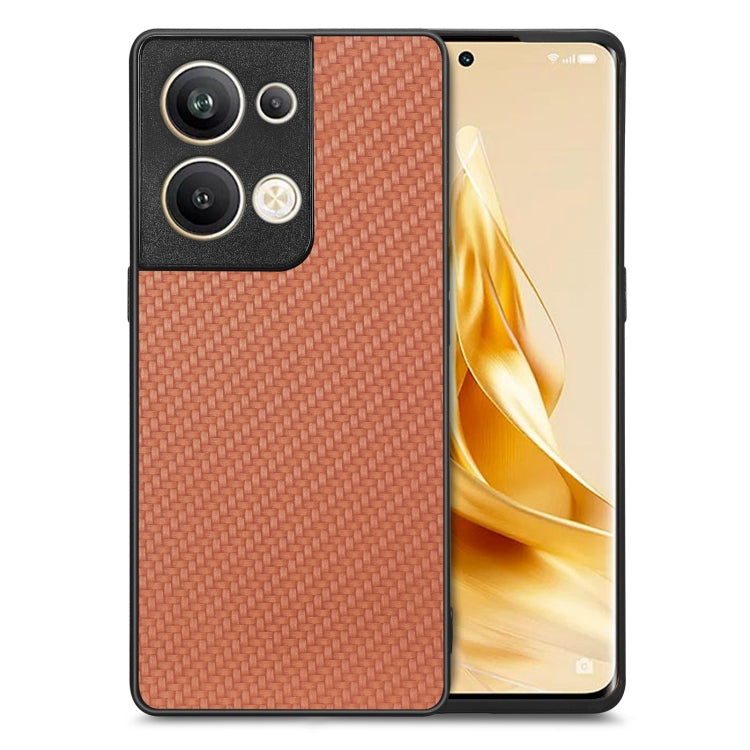 เคสโทรศัพท์หนังกลับลายคาร์บอนไฟเบอร์, For OPPO Find X8 Ultra, For OPPO Reno9, For OPPO Reno9 Pro+