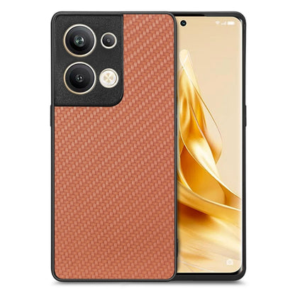 เคสโทรศัพท์หนังกลับลายคาร์บอนไฟเบอร์, For OPPO Find X8 Ultra, For OPPO Reno9, For OPPO Reno9 Pro+