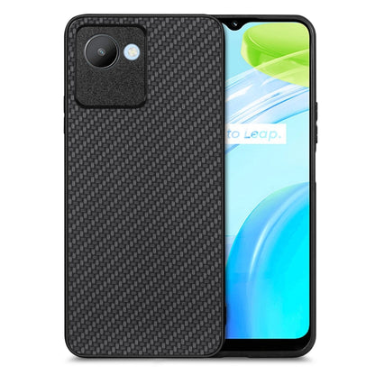 เคสโทรศัพท์หนังกลับลายคาร์บอนไฟเบอร์, For Realme 14 Pro+, For Realme 14 Pro, For Realme Neo7, For Realme C30