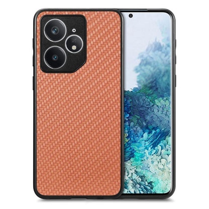 เคสโทรศัพท์หนังกลับลายคาร์บอนไฟเบอร์, For Realme 14 Pro+, For Realme 14 Pro, For Realme Neo7, For Realme C30