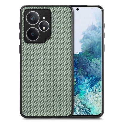 เคสโทรศัพท์หนังกลับลายคาร์บอนไฟเบอร์, For Realme 14 Pro+, For Realme 14 Pro, For Realme Neo7, For Realme C30
