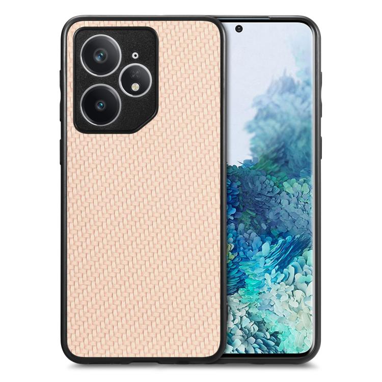 เคสโทรศัพท์หนังกลับลายคาร์บอนไฟเบอร์, For Realme 14 Pro+, For Realme 14 Pro, For Realme Neo7, For Realme C30