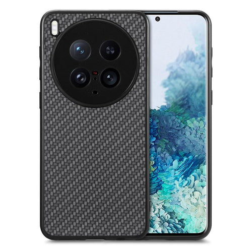 เคสโทรศัพท์หนังกลับลายคาร์บอนไฟเบอร์, For vivo X200 Ultra, For vivo X90 Pro, For vivo T1