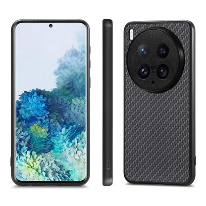 เคสโทรศัพท์หนังกลับลายคาร์บอนไฟเบอร์, For vivo X200 Ultra, For vivo X90 Pro, For vivo T1