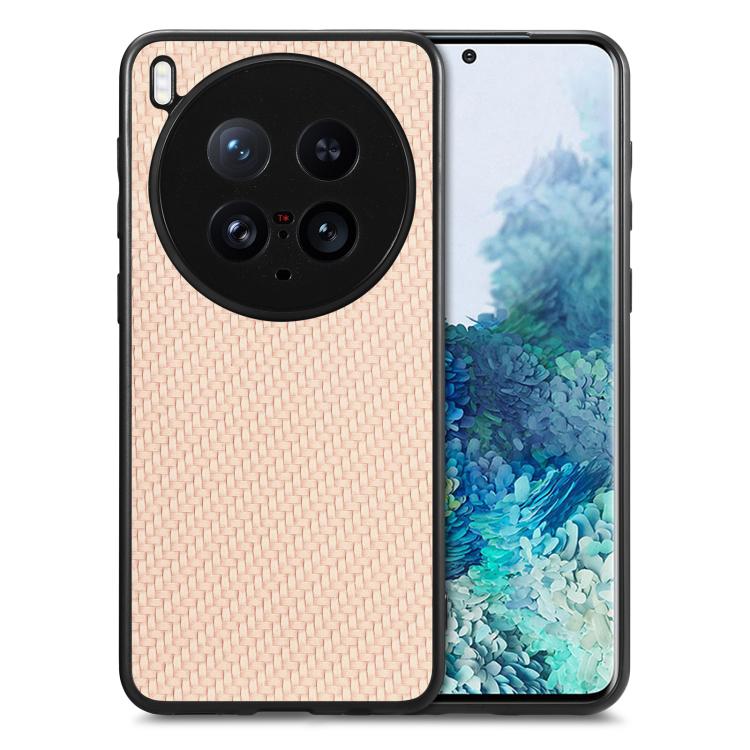 เคสโทรศัพท์หนังกลับลายคาร์บอนไฟเบอร์, For vivo X200 Ultra, For vivo X90 Pro, For vivo T1