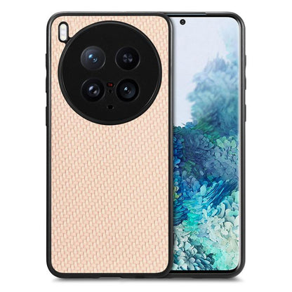 เคสโทรศัพท์หนังกลับลายคาร์บอนไฟเบอร์, For vivo X200 Ultra, For vivo X90 Pro, For vivo T1