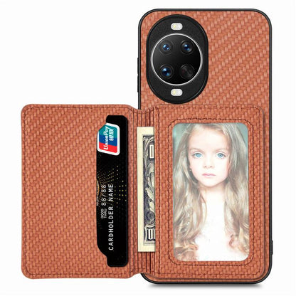 กระเป๋าใส่บัตรแม่เหล็กคาร์บอนไฟเบอร์, For Huawei nova 14 Ultra, For Huawei nova 14 Pro, For Huawei nova 14, For Huawei Mate 70 Pro+, For Huawei Mate 70 Pro, For Huawei Mate 70