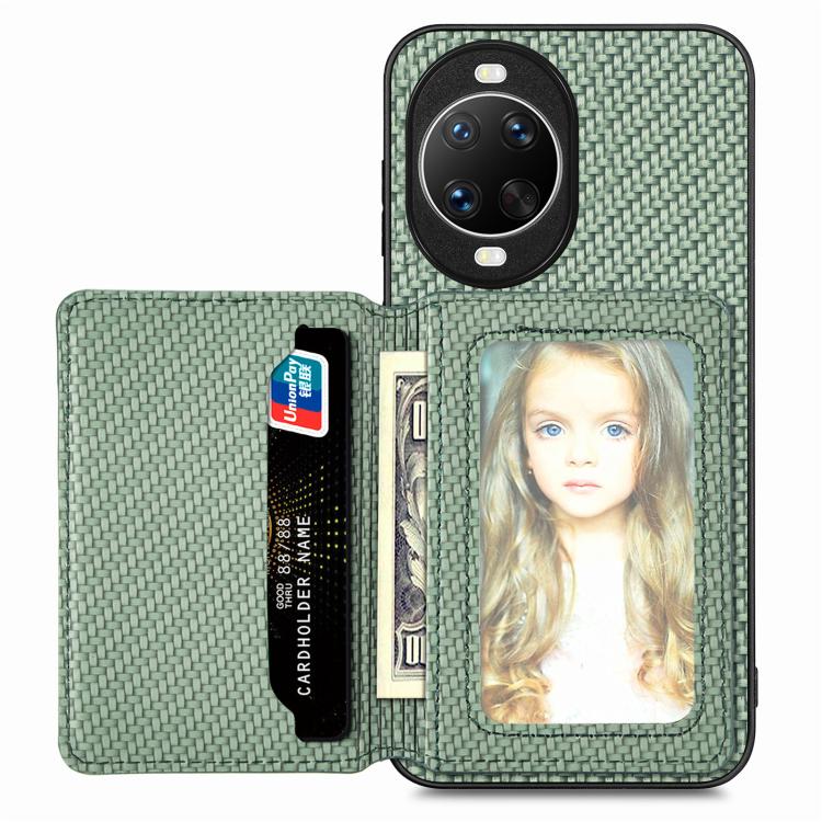 กระเป๋าใส่บัตรแม่เหล็กคาร์บอนไฟเบอร์, For Huawei nova 14 Ultra, For Huawei nova 14 Pro, For Huawei nova 14, For Huawei Mate 70 Pro+, For Huawei Mate 70 Pro, For Huawei Mate 70