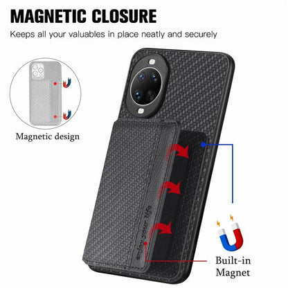 กระเป๋าใส่บัตรแม่เหล็กคาร์บอนไฟเบอร์, For Huawei nova 14 Ultra, For Huawei nova 14 Pro, For Huawei nova 14, For Huawei Mate 70 Pro+, For Huawei Mate 70 Pro, For Huawei Mate 70
