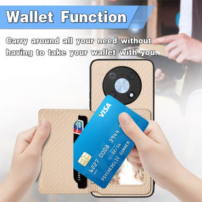 กระเป๋าใส่บัตรแม่เหล็กคาร์บอนไฟเบอร์, For Huawei nova 14 Ultra, For Huawei nova 14 Pro, For Huawei nova 14, For Huawei Mate 70 Pro+, For Huawei Mate 70 Pro, For Huawei Mate 70