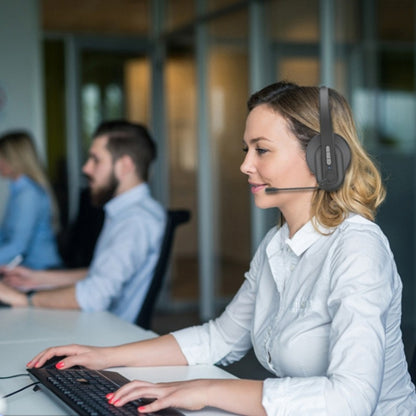 OY632 สำหรับ Call Center Office โทรศัพท์ตัดเสียงรบกวน Mic หูฟังสเตอริโอไฮไฟ, OY632