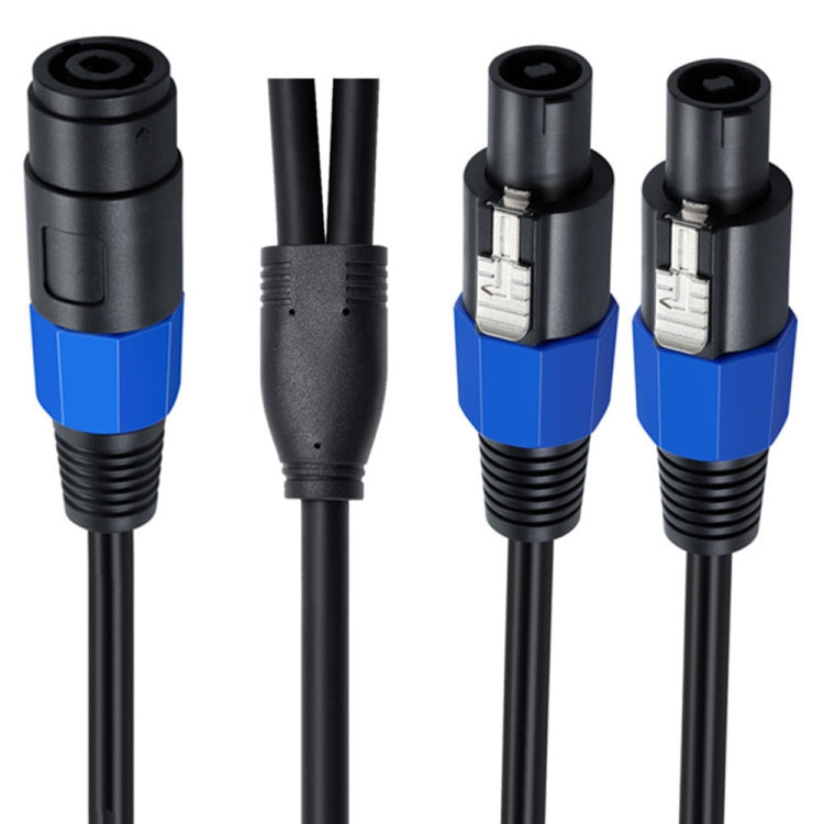 JUNSUUNMAY Speakon Female to Speakon Male 2 in 1 Audio Speaker Adapter Cable ความยาว: 50 ซม.
