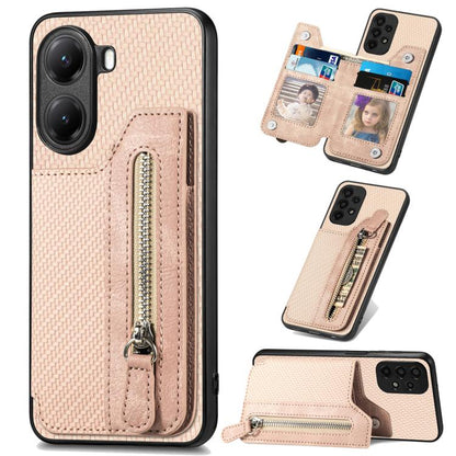 เคสโทรศัพท์กระเป๋าสตางค์ซิปพลิกแนวนอนคาร์บอนไฟเบอร์, For Redmi 15C 5G / 4G Glodal 171mm, For Xiaomi 15T, For Redmi K80 Pro / Poco F7 Ultra, For Redmi K80 / Poco F7 Pro, For Redmi Turbo 4, For Xiaomi Poco X7 Pro, For Redmi Note 12 5G                    ...