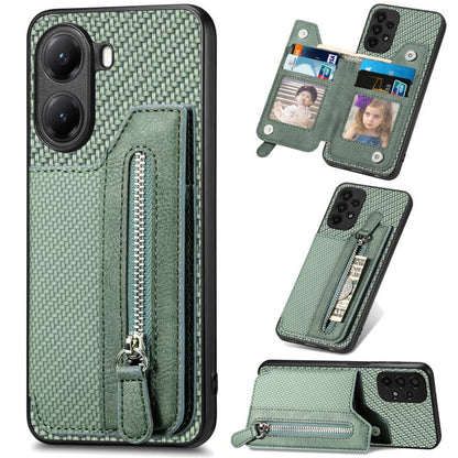 เคสโทรศัพท์กระเป๋าสตางค์ซิปพลิกแนวนอนคาร์บอนไฟเบอร์, For Redmi 15C 5G / 4G Glodal 171mm, For Xiaomi 15T, For Redmi K80 Pro / Poco F7 Ultra, For Redmi K80 / Poco F7 Pro, For Redmi Turbo 4, For Xiaomi Poco X7 Pro, For Redmi Note 12 5G                    ...