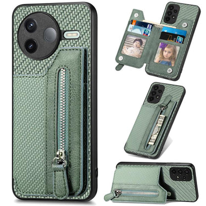 เคสโทรศัพท์กระเป๋าสตางค์ซิปพลิกแนวนอนคาร์บอนไฟเบอร์, For Redmi 15C 5G / 4G Glodal 171mm, For Xiaomi 15T, For Redmi K80 Pro / Poco F7 Ultra, For Redmi K80 / Poco F7 Pro, For Redmi Turbo 4, For Xiaomi Poco X7 Pro, For Redmi Note 12 5G                    ...