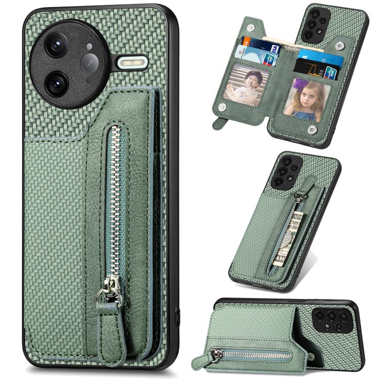 เคสโทรศัพท์กระเป๋าสตางค์ซิปพลิกแนวนอนคาร์บอนไฟเบอร์, For Redmi 15C 5G / 4G Glodal 171mm, For Xiaomi 15T, For Redmi K80 Pro / Poco F7 Ultra, For Redmi K80 / Poco F7 Pro, For Redmi Turbo 4, For Xiaomi Poco X7 Pro, For Redmi Note 12 5G                    ...