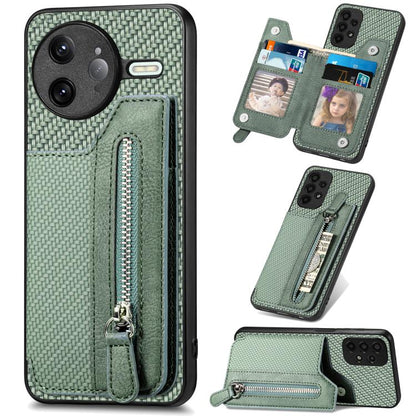 เคสโทรศัพท์กระเป๋าสตางค์ซิปพลิกแนวนอนคาร์บอนไฟเบอร์, For Redmi 15C 5G / 4G Glodal 171mm, For Xiaomi 15T, For Redmi K80 Pro / Poco F7 Ultra, For Redmi K80 / Poco F7 Pro, For Redmi Turbo 4, For Xiaomi Poco X7 Pro, For Redmi Note 12 5G                    ...